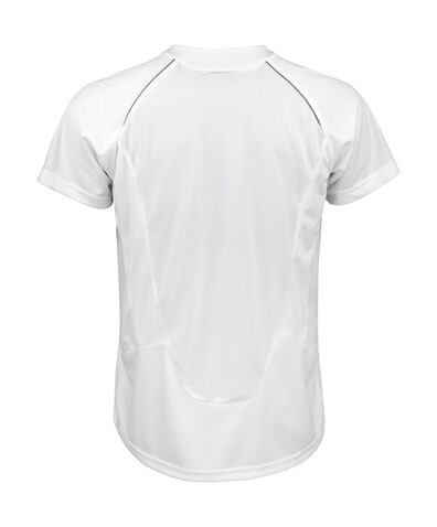Result Spiro Men`s Dash Training Shirt, White/Red, S bedrucken, Art.-Nr. 027330573