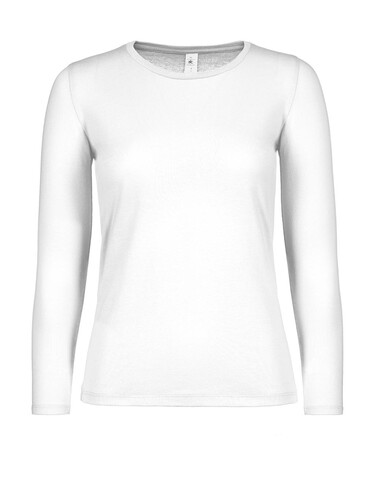 B &amp; C #E150 LSL /women, White, L bedrucken, Art.-Nr. 029420005