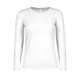 B & C #E150 LSL /women, White, XS bedrucken, Art.-Nr. 029420002 B & C #E150 LSL /women, White, XS bedrucken, Art.-Nr. 029420002