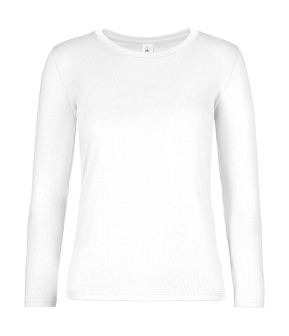 B &amp; C #E190 LSL /women, White, 2XL bedrucken, Art.-Nr. 030420007