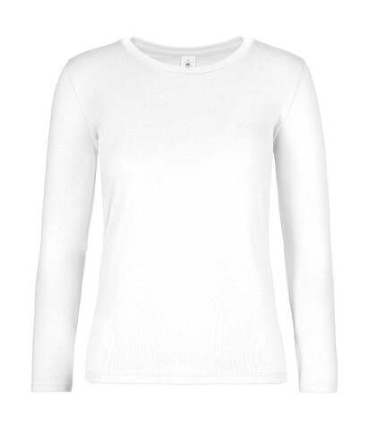 B &amp; C #E190 LSL /women, White, XL bedrucken, Art.-Nr. 030420006