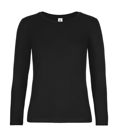 B &amp; C #E190 LSL /women, Black, L bedrucken, Art.-Nr. 030421015