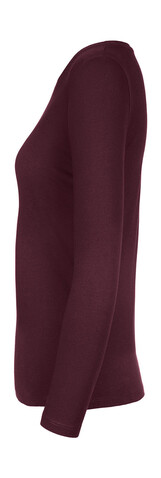B &amp; C #E190 LSL /women, Burgundy, XL bedrucken, Art.-Nr. 030424486