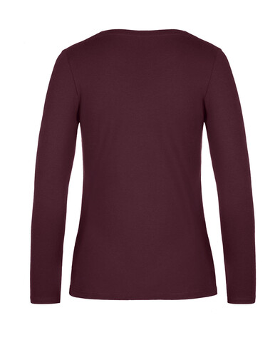 B &amp; C #E190 LSL /women, Burgundy, 2XL bedrucken, Art.-Nr. 030424487