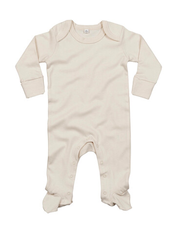 BabyBugz Baby Sleepsuit with Scratch Mitts, Organic Natural, 3-6 bedrucken, Art.-Nr. 030470082