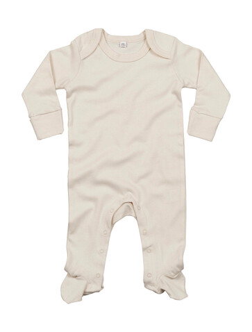 BabyBugz Baby Sleepsuit with Scratch Mitts, Organic Natural, 6-12 bedrucken, Art.-Nr. 030470083