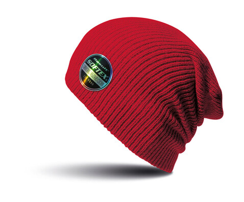 Result Caps Softex Beanie, Red, One Size bedrucken, Art.-Nr. 031344000