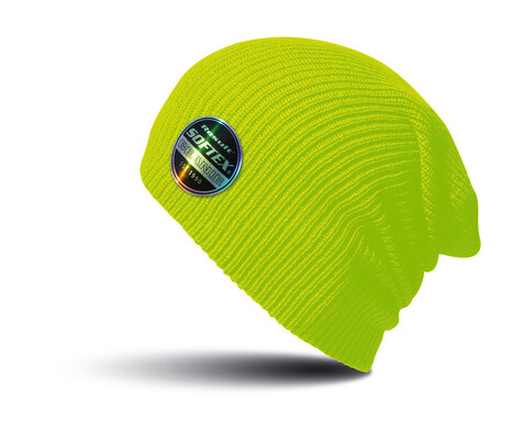 Result Caps Softex Beanie, Fluorescent Yellow, One Size bedrucken, Art.-Nr. 031346050