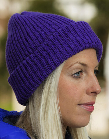 Result Caps Softex Beanie, Purple, One Size bedrucken, Art.-Nr. 031343490