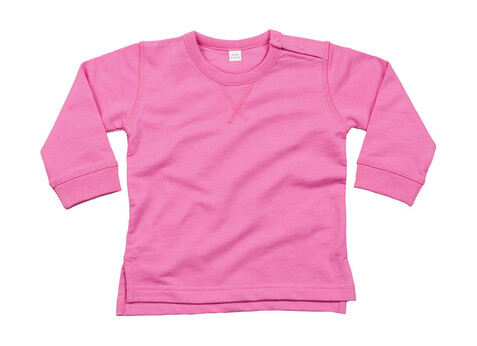 BabyBugz Baby Sweatshirt, Bubble Gum Pink, 12-18 bedrucken, Art.-Nr. 031474224