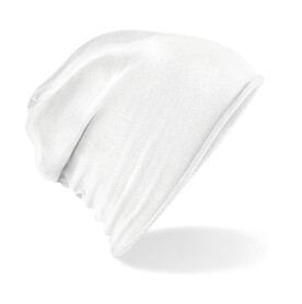 Beechfield Jersey Beanie, White, One Size bedrucken, Art.-Nr. 031690000