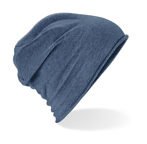 Beechfield Jersey Beanie, Denim Blue, One Size bedrucken, Art.-Nr. 031693190