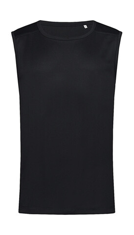 Stedman Active 140 Sleeveless Men, Black Opal, L bedrucken, Art.-Nr. 032051025