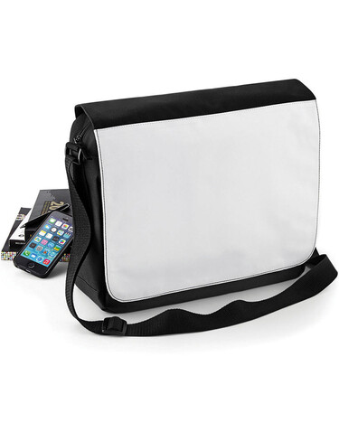 Bag Base Sublimation Messenger Bag, Black, One Size bedrucken, Art.-Nr. 033291010