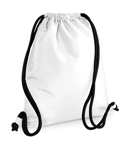 Bag Base Icon Gymsac, White/Black, One Size bedrucken, Art.-Nr. 039290500