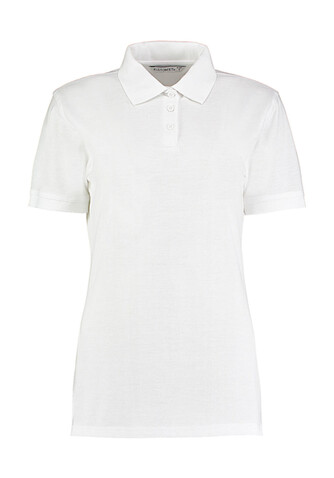 Kustom Kit Ladies` Classic Fit Polo Superwash® 60º, White, 2XL bedrucken, Art.-Nr. 042110007
