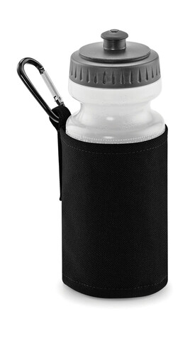 Quadra Water Bottle And Holder, Black, One Size bedrucken, Art.-Nr. 046301010