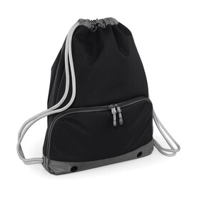 Bag Base Athleisure Gymsac, Black, One Size bedrucken, Art.-Nr. 047291010