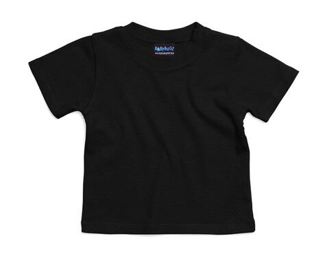 BabyBugz Baby T-Shirt, Black, 3-6 bedrucken, Art.-Nr. 047471012