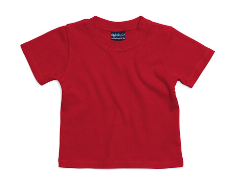 BabyBugz Baby T-Shirt, Red, 6-12 bedrucken, Art.-Nr. 047474003