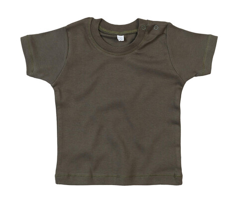 BabyBugz Baby T-Shirt, Light Olive Organic, 3-6 bedrucken, Art.-Nr. 047475292