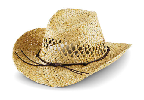 Beechfield Straw Cowboy Hat, Natural, One Size bedrucken, Art.-Nr. 050690080