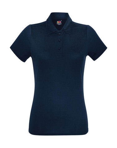 Fruit of the Loom Ladies` Performance Polo, Deep Navy, M bedrucken, Art.-Nr. 051012024