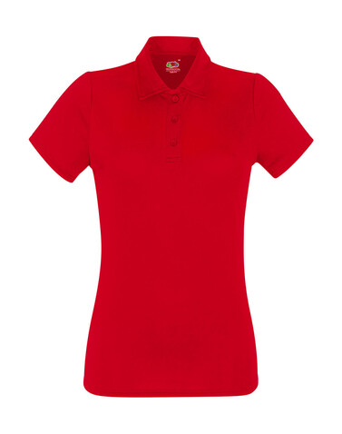 Fruit of the Loom Ladies` Performance Polo, Red, 2XL bedrucken, Art.-Nr. 051014007