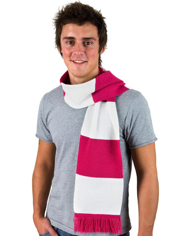Result Team Scarf, Fuchsia/White, One Size bedrucken, Art.-Nr. 051334520
