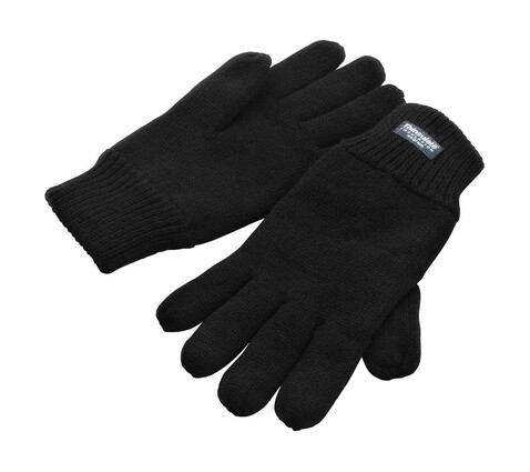 Result Fully Lined Thinsulate Gloves, Black, S/M bedrucken, Art.-Nr. 052331014