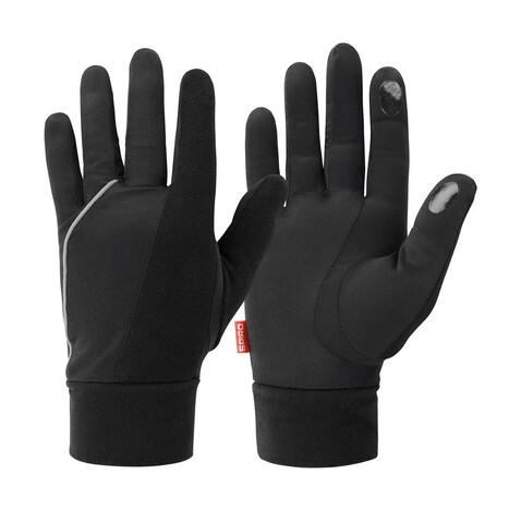 Result Elite Running Gloves, Black, L bedrucken, Art.-Nr. 055331015