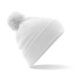 Beechfield Original Pom Pom Beanie, White, One Size bedrucken, Art.-Nr. 056690000