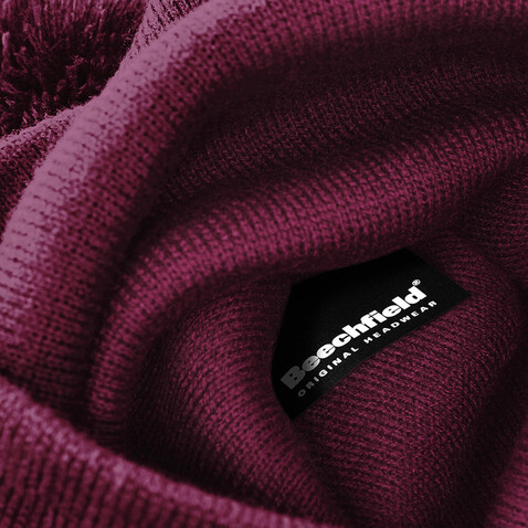 Beechfield Original Pom Pom Beanie, Dusky Pink, One Size bedrucken, Art.-Nr. 056694270