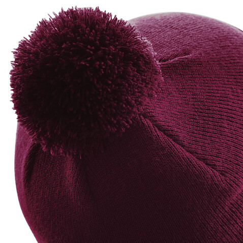 Beechfield Original Pom Pom Beanie, Classic Red, One Size bedrucken, Art.-Nr. 056694010