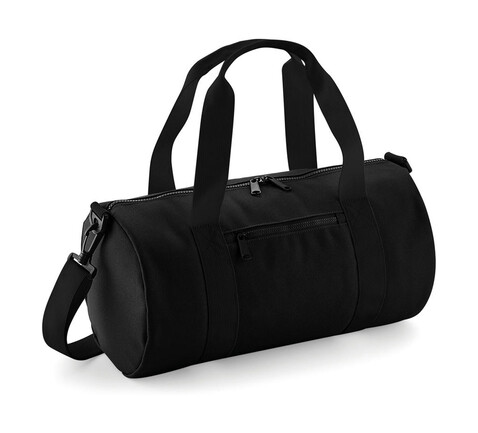 Bag Base Mini Barrel Bag, Black/Black, One Size bedrucken, Art.-Nr. 060291520