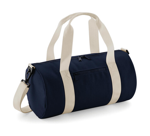 Bag Base Mini Barrel Bag, French Navy/Off White, One Size bedrucken, Art.-Nr. 060292510