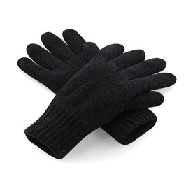 Beechfield Classic Thinsulate™ Gloves, Black, S/M bedrucken, Art.-Nr. 061691011