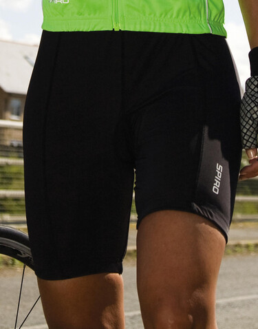 Result Ladies` Padded Bike Shorts, Black, L (14) bedrucken, Art.-Nr. 063331015