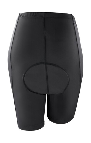 Result Ladies` Padded Bike Shorts, Black, L (14) bedrucken, Art.-Nr. 063331015
