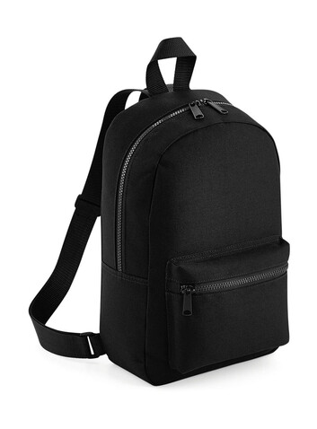 Bag Base Mini Essential Fashion Backpack, Black, One Size bedrucken, Art.-Nr. 064291010