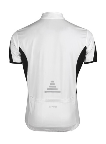 Result Bike Full Zip Top, White/Black, XL bedrucken, Art.-Nr. 064330566