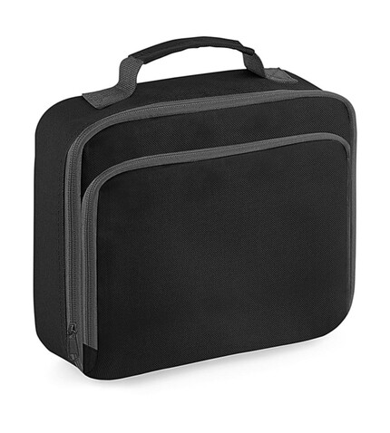 Quadra Lunch Cooler Bag, Black, One Size bedrucken, Art.-Nr. 066301010