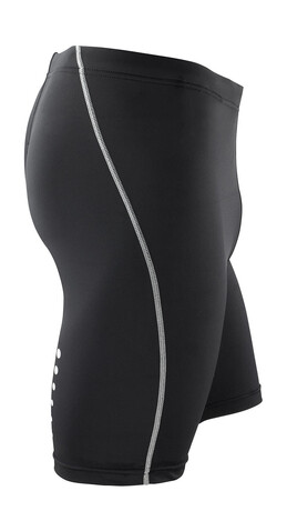 Result Men`s Bodyfit Base Layer Shorts, Black, M/L bedrucken, Art.-Nr. 066331014