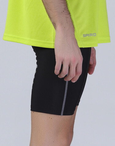 Result Men`s Bodyfit Base Layer Shorts, Black, M/L bedrucken, Art.-Nr. 066331014