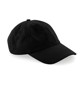 Beechfield Low Profile 6 Panel Dad Cap, Black, One Size bedrucken, Art.-Nr. 066691010