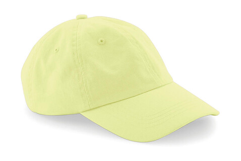 Beechfield Low Profile 6 Panel Dad Cap, Pastel Lemon, One Size bedrucken, Art.-Nr. 066696210