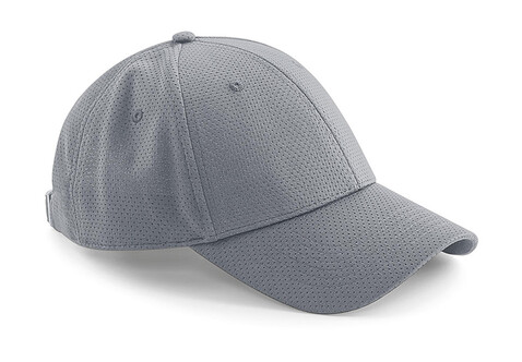 Beechfield Air Mesh 6 Panel Cap, Light Grey, One Size bedrucken, Art.-Nr. 074691380
