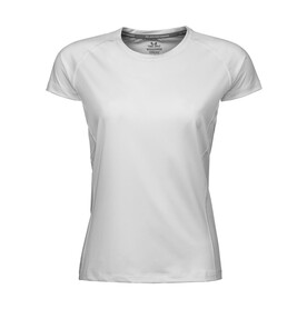 Tee Jays COOLdry Ladies` Tee, White, S bedrucken, Art.-Nr. 077540003