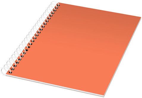 Rothko A5 Notizbuch mit Spiralbindung, orange, weiss bedrucken, Art.-Nr. 21243042