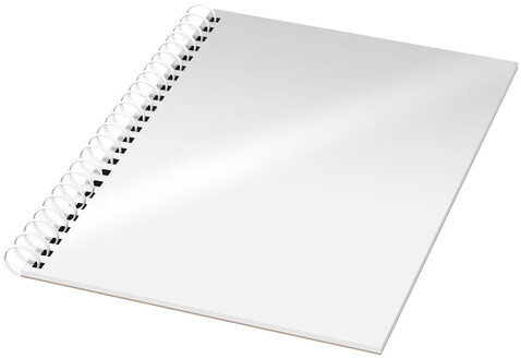 Rothko A5 Notizbuch mit Spiralbindung, klar mattiert, weiss bedrucken, Art.-Nr. 21243102